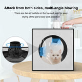 Maxbell Pet Cats Dogs Hair Drying Box Foldable Dryer Case Drying Room Lightweight Grey