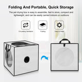 Maxbell Pet Cats Dogs Hair Drying Box Foldable Dryer Case Drying Room Lightweight Grey