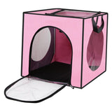 Maxbell Pet Cats Dogs Hair Drying Box Foldable Dryer Case Drying Room Lightweight Pink