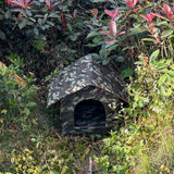 Maxbell Portable Outdoor Cat House Weatherproof Pet Bed Kitten House Winter Black