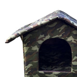 Maxbell Portable Outdoor Cat House Weatherproof Pet Bed Kitten House Winter Green