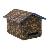 Maxbell Waterproof Outdoor Pet House Sleeping Bed Nest for Stray Cat Kitten Red S