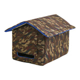 Maxbell Waterproof Outdoor Pet House Sleeping Bed Nest for Stray Cat Kitten Red S