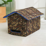 Maxbell Waterproof Outdoor Pet House Sleeping Bed Nest for Stray Cat Kitten Red S