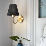 Maxbell Modern Wall Lights Fixture E27 Lamp Shade for Dining Room Indoor Staircase black