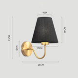 Maxbell Modern Wall Lights Fixture E27 Lamp Shade for Dining Room Indoor Staircase black