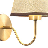 Maxbell Modern Wall Lights Fixture E27 Lamp Shade for Dining Room Indoor Staircase beige