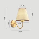 Maxbell Modern Wall Lights Fixture E27 Lamp Shade for Dining Room Indoor Staircase beige
