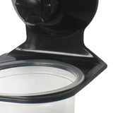 Maxbell Reptile Feeder Suction Cup Food Container for Gecko Bearded Dragon Supplies Black