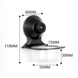 Maxbell Reptile Feeder Suction Cup Food Container for Gecko Bearded Dragon Supplies Black