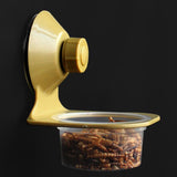 Maxbell Reptile Feeder Suction Cup Food Container for Gecko Bearded Dragon Supplies Yellow