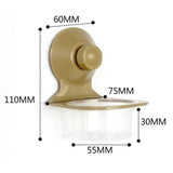 Maxbell Reptile Feeder Suction Cup Food Container for Gecko Bearded Dragon Supplies Yellow