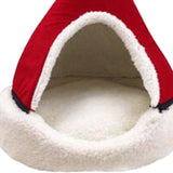 Maxbell Cat Cave Bed Kitten Puppy Winter Warm for Small Medium Large Dogs Cats Red