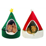 Maxbell Cat Cave Bed Kitten Puppy Winter Warm for Small Medium Large Dogs Cats Red