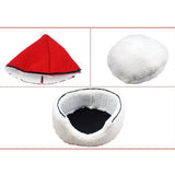 Maxbell Cat Cave Bed Kitten Puppy Winter Warm for Small Medium Large Dogs Cats Red