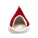 Maxbell Cat Cave Bed Kitten Puppy Winter Warm for Small Medium Large Dogs Cats Red