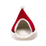 Maxbell Cat Cave Bed Kitten Puppy Winter Warm for Small Medium Large Dogs Cats Red
