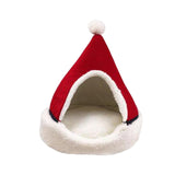 Maxbell Cat Cave Bed Kitten Puppy Winter Warm for Small Medium Large Dogs Cats Red