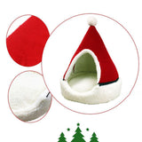 Maxbell Cat Cave Bed Kitten Puppy Winter Warm for Small Medium Large Dogs Cats Red
