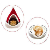 Maxbell Cat Cave Bed Kitten Puppy Winter Warm for Small Medium Large Dogs Cats Red