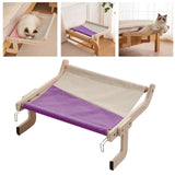 Maxbell Cat Window Perch Durable Shelf Sturdy Hammock Steady Seat Adjustable Cat Bed Gray Purple