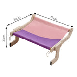 Maxbell Cat Window Perch Durable Shelf Sturdy Hammock Steady Seat Adjustable Cat Bed Purple Pink