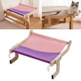 Maxbell Cat Window Perch Durable Shelf Sturdy Hammock Steady Seat Adjustable Cat Bed Purple Pink