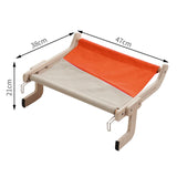 Maxbell Cat Window Perch Durable Shelf Sturdy Hammock Steady Seat Adjustable Cat Bed Orange Gray