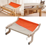 Maxbell Cat Window Perch Durable Shelf Sturdy Hammock Steady Seat Adjustable Cat Bed Orange Gray