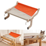 Maxbell Cat Window Perch Durable Shelf Sturdy Hammock Steady Seat Adjustable Cat Bed Orange Gray