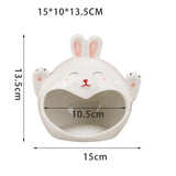 Maxbell Pet Ceramic Hamster Bedding Hideout Nest Adorable Appearance Easily Clean Rabbit