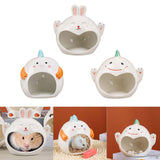 Maxbell Pet Ceramic Hamster Bedding Hideout Nest Adorable Appearance Easily Clean Rabbit