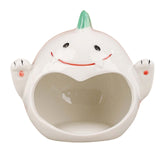 Maxbell Pet Ceramic Hamster Bedding Hideout Nest Adorable Appearance Easily Clean Dinosaur