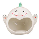 Maxbell Pet Ceramic Hamster Bedding Hideout Nest Adorable Appearance Easily Clean Dinosaur