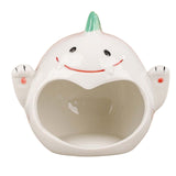 Maxbell Pet Ceramic Hamster Bedding Hideout Nest Adorable Appearance Easily Clean Dinosaur