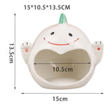 Maxbell Pet Ceramic Hamster Bedding Hideout Nest Adorable Appearance Easily Clean Dinosaur