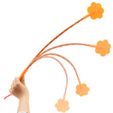 Maxbell Pet Training Stick Pet Dog Whip Rubber for Small Medium Large Dog Exercising Orange