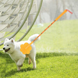 Maxbell Pet Training Stick Pet Dog Whip Rubber for Small Medium Large Dog Exercising Orange