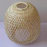 Maxbell Rustic Bamboo Lamp Shade Lampshade for Teahouse Living Room Kitchen Island