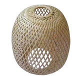 Maxbell Rustic Bamboo Lamp Shade Lampshade for Teahouse Living Room Kitchen Island
