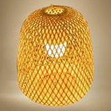 Maxbell Rustic Bamboo Lamp Shade Lampshade for Teahouse Living Room Kitchen Island