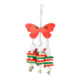 Maxbell Bird Toy Wooden Blocks Balls Bells for Budgie Parakeets Cage Accessories