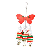 Maxbell Bird Toy Wooden Blocks Balls Bells for Budgie Parakeets Cage Accessories