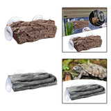 Maxbell Resin Turtle Basking Platform Climbing Fish Tank Ladder Tortoise Ramp Wood