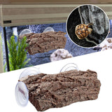 Maxbell Resin Turtle Basking Platform Climbing Fish Tank Ladder Tortoise Ramp Wood