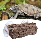 Maxbell Resin Turtle Basking Platform Climbing Fish Tank Ladder Tortoise Ramp Wood