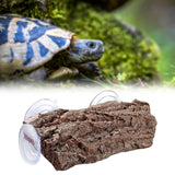 Maxbell Resin Turtle Basking Platform Climbing Fish Tank Ladder Tortoise Ramp Wood