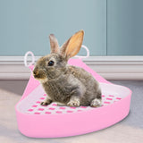 Maxbell Triangle Potty Trainer Toilet Corner Litter Box for Chinchillas Supplies Pink