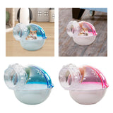 Maxbell Hamster Sand Bath Bathtub External Toilet Removable Bathroom for Squirrel Blue