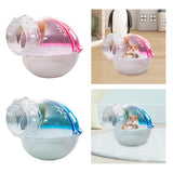 Maxbell Hamster Sand Bath Bathtub External Toilet Removable Bathroom for Squirrel Blue